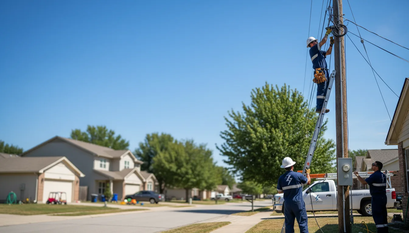 Residential electrician providing installation services in Galesburg, ND